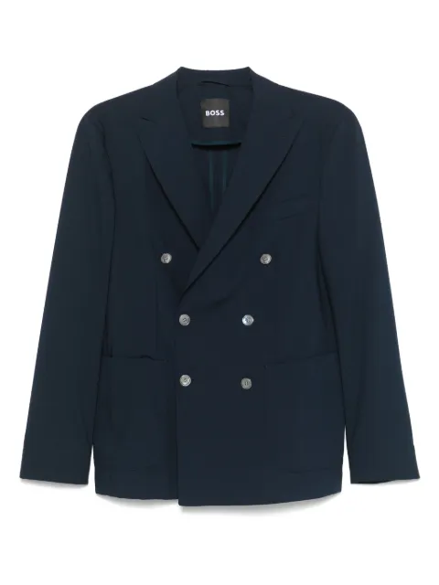 BOSS double-breasted blazer Blue 50539979