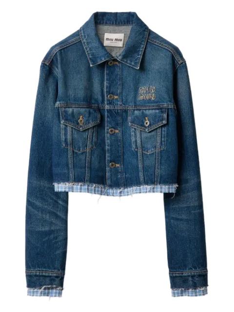 Miu Miu washed denim jacket Blue GWB247SOOO1568