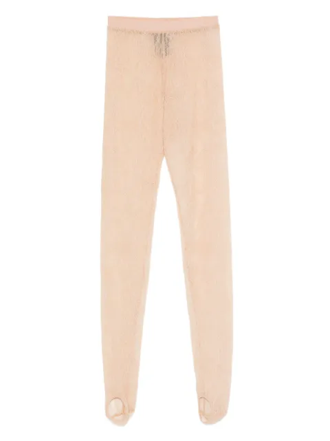 WARDROBE.NYC lace stirrup leggings Neutrals W2213S25LC