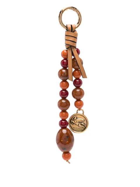 ETRO beaded bag charm Brown WP2I0030AX137