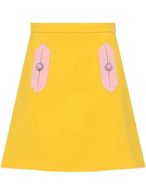 Valentino Garavani A-line skirt Yellow BRACE81CF