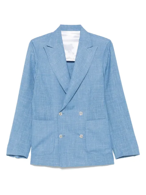 Barba double-breasted blazer Blue EASYJDP48007