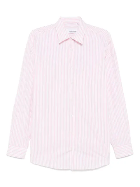 Costumein vertical-stripe pattern shirt Pink Y130VALENTINDOWNING