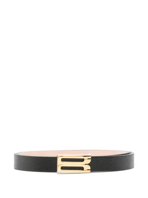 Victoria Beckham small grained-leather belt Black 1124ABL006282A