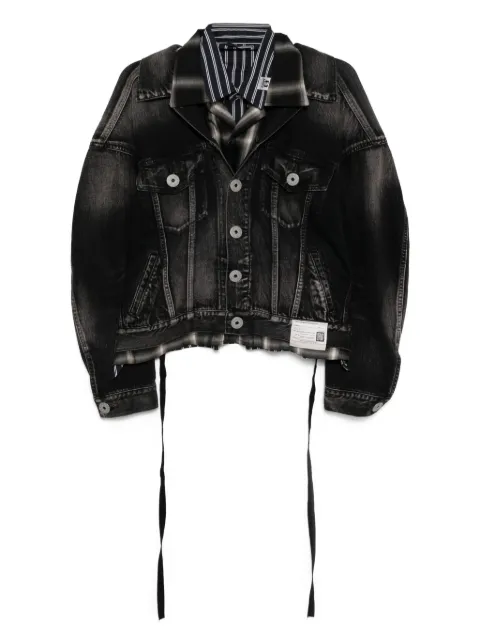 Maison MIHARA YASUHIRO layered denim jacket Black B14BL061