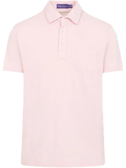 Ralph Lauren Purple Label piqué-weave polo shirt Pink 790963409