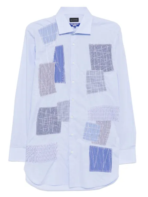 Junya Watanabe MAN patchwork shirt Blue WOB023051