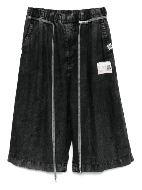 Maison MIHARA YASUHIRO drawstring shorts Black A14PT034
