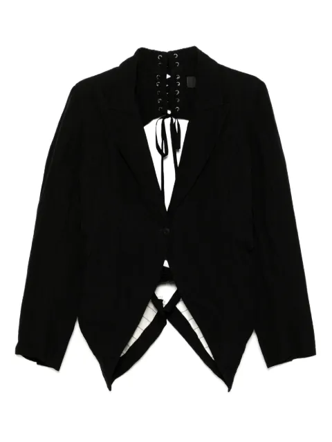 Marc Le Bihan cut-out detail jacket Black 2250