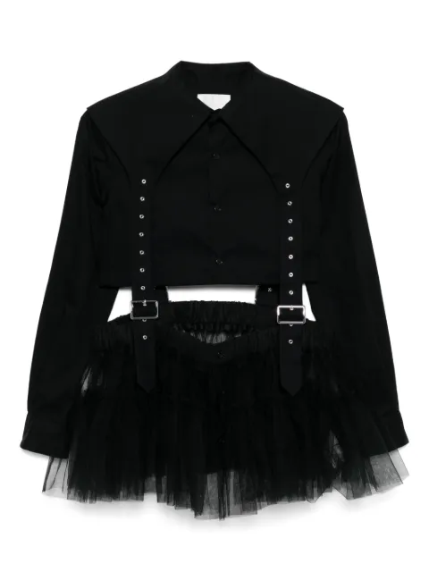 Noir Kei Ninomiya shirt dress Black 3OB001051