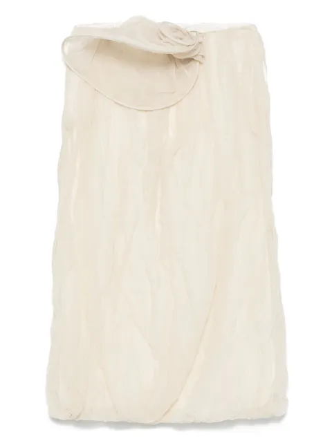 Magda Butrym 3D-detailed midi skirt Neutrals 426525