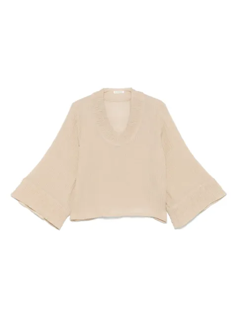 By Malene Birger Moon blouse Neutrals 103388