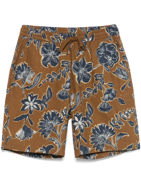 Universal Works floral-print shorts Brown 32149