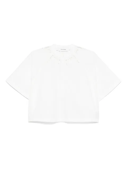 Yves Salomon cut out-detail blouse White 25EYH02751COXW