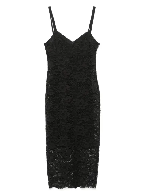 Blugirl lace midi dress Black RA5200J4895C3696
