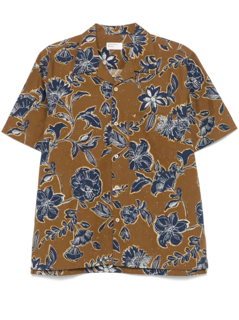 Universal Works floral-print shirt Brown 32158