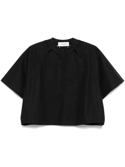 Yves Salomon poplin shirt Black 25EYH02751COXW