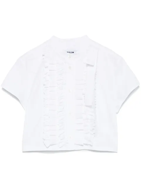 MSGM ruffled shirt White 3841MDE02X257100