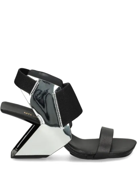 United Nude 80mm leather sandals Silver 1091076613