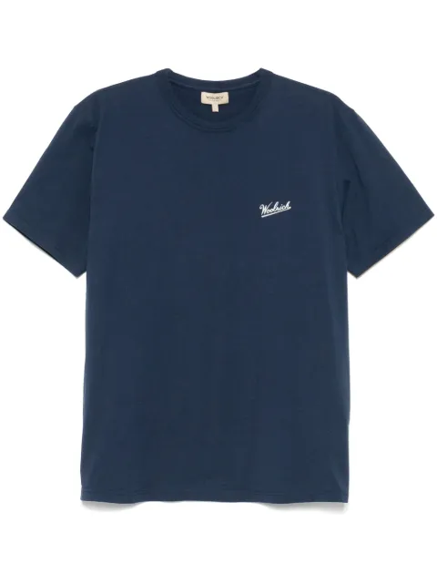 Woolrich logo-print T-shirt Blue WOTE0144MRUT2926