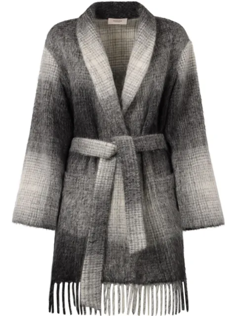 Agnona checked cardigan Grey HF0204Y