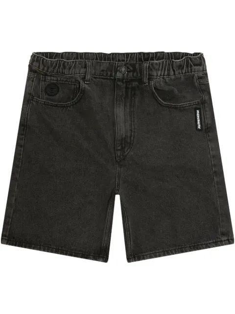 AAPE BY *A BATHING APE® logo-patch shorts Black ASPB668XXO