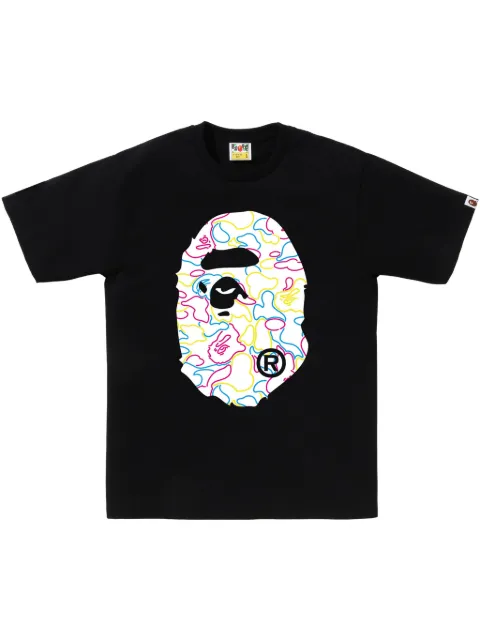 A BATHING APE® Ape Head T-shirt Black 001TEL301039M