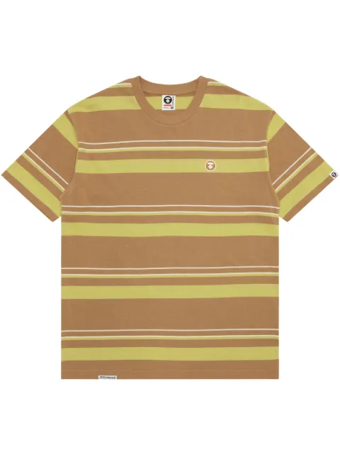 AAPE BY *A BATHING APE® striped T-shirt Neutrals ATE1605XXO