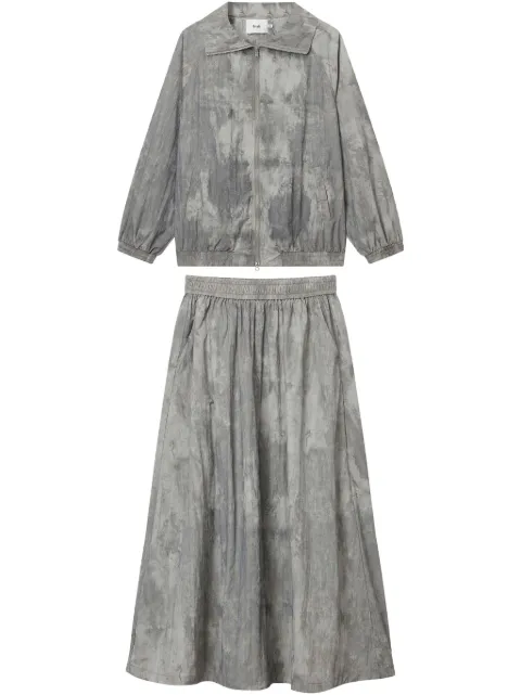 b+ab distress-finish skirt Grey 5S123AS
