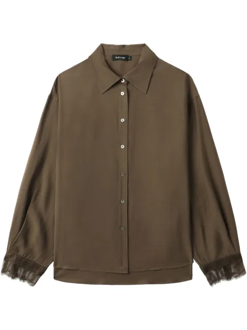 tout a coup lace-cuffs shirt Brown S109AS5