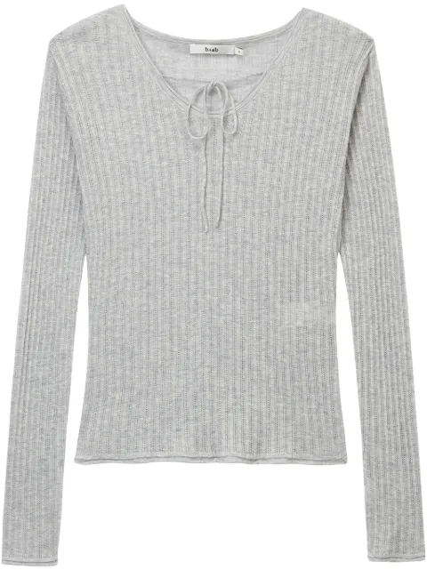 b+ab ribbed-knit top Grey 5S316AS