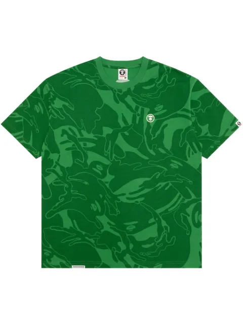 AAPE BY *A BATHING APE® camouflage-print T-shirt Green ATE1602XXO