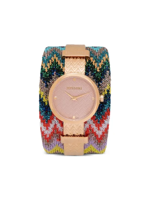 Missoni zigzag-jacquard 36mm Gold MWY102222
