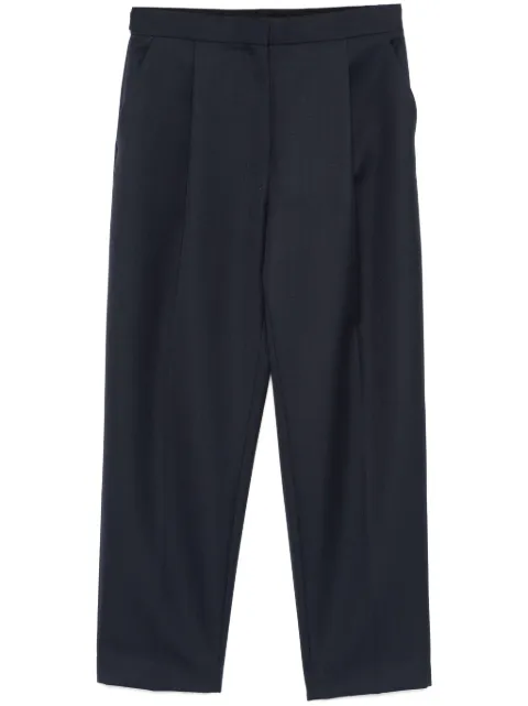 Theory pleat-detail trousers Blue P0201206