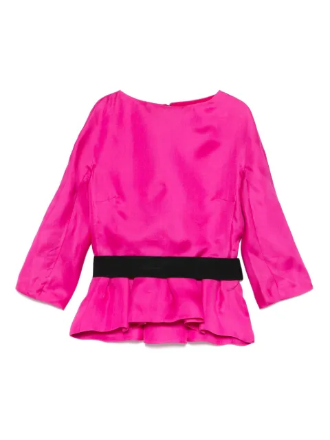 Christian Dior Pre-Owned x Raf Simons 2010s peplum blouse Pink HOLADIO475