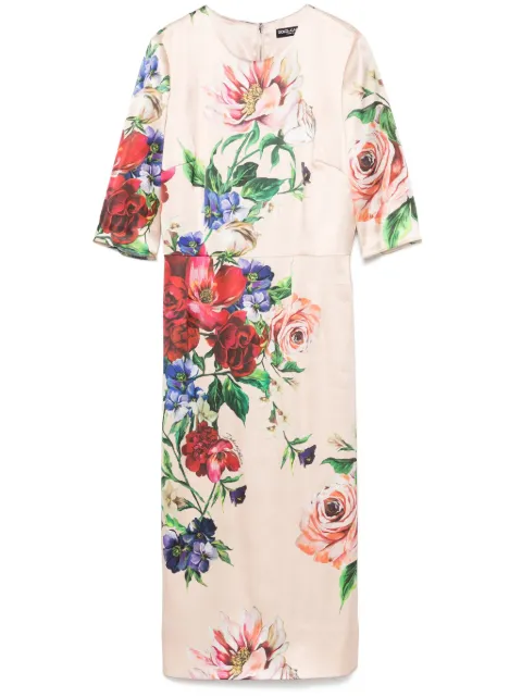 Dolce & Gabbana floral-print dress Pink F6EAJTFSIB5