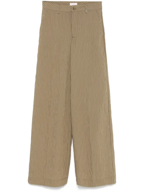 LIU JO striped trousers Green WA5399T4305