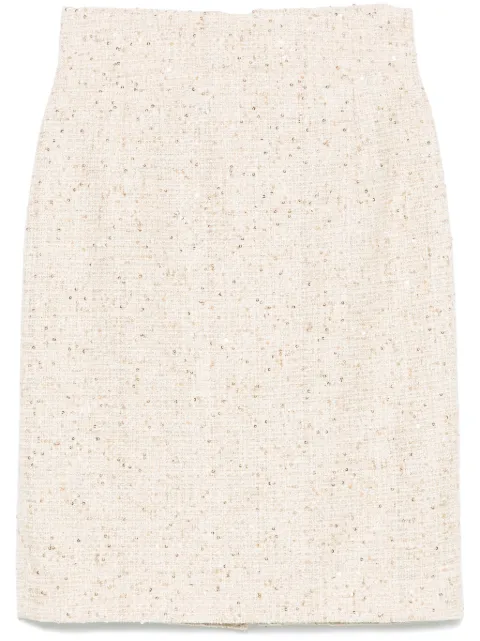 Tagliatore tweed mini skirt Neutrals NELL970141U