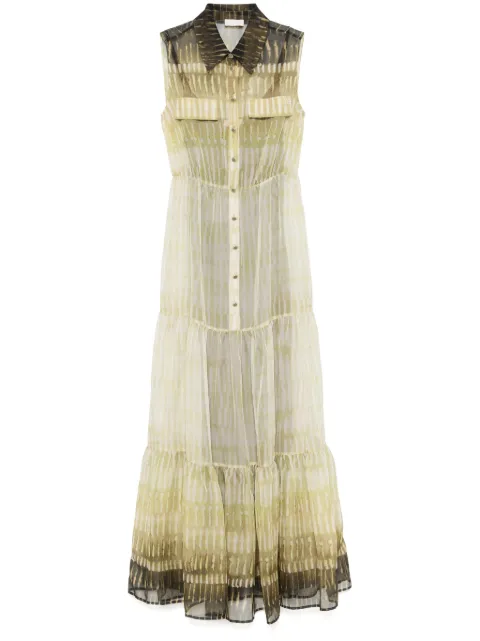 LIU JO crepe maxi dress Green WA5031TS079