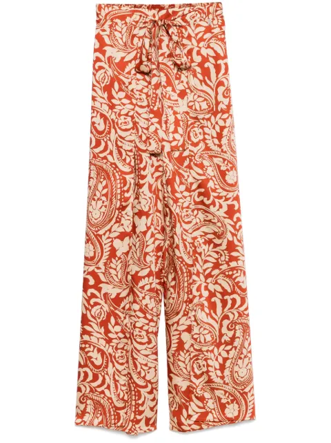 LIU JO printed twill trousers Brown WA5500T5973