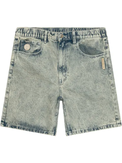 AAPE BY *A BATHING APE® logo-patch shorts Blue ASPB668XBO