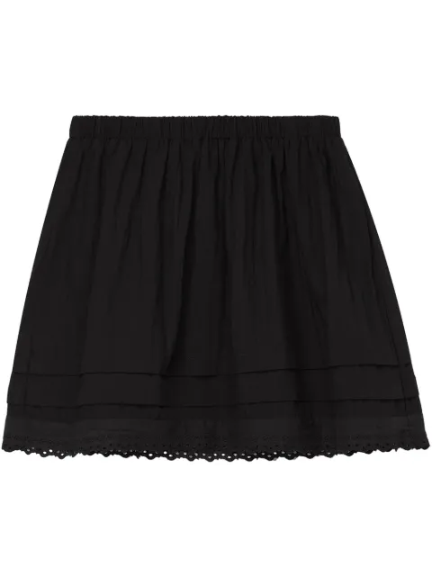 b+ab embroidered-at-hem skirt Black 5S128AS