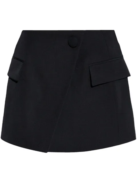 Balmain flap-pocket mini skirt Black EF0LA515WC09