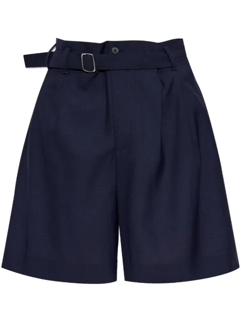 Jacquemus pleated belted shorts Blue 255PA1341720