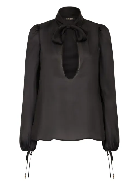 Roberto Cavalli silk blouse Black UKT705CC032