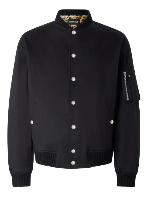 Roberto Cavalli padded bomber jacket Black URT466FN061
