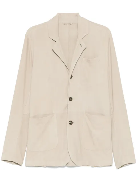Barba Dallas suede blazer Neutrals DALLAS48201