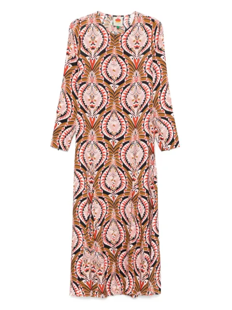 FARM Rio Pineapple Jewelry midi dress Black 338652