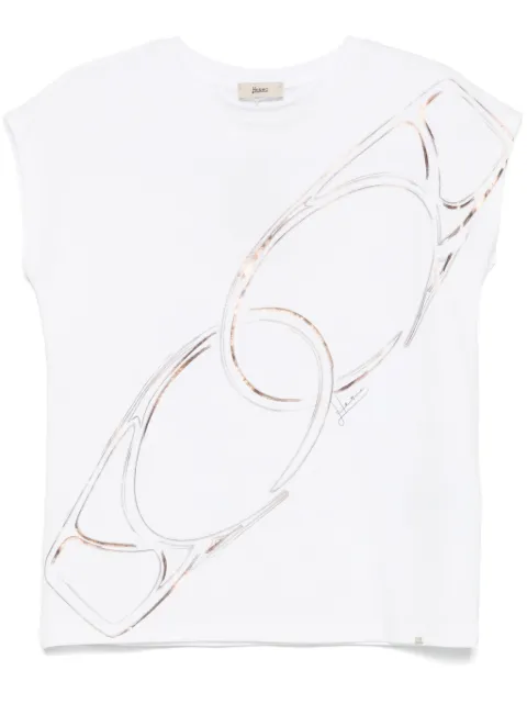 Herno carabiner-print T-shirt White JG000279D52009