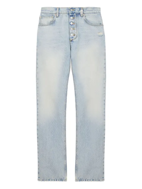 Alexander McQueen cotton jeans Blue 820879QYABN